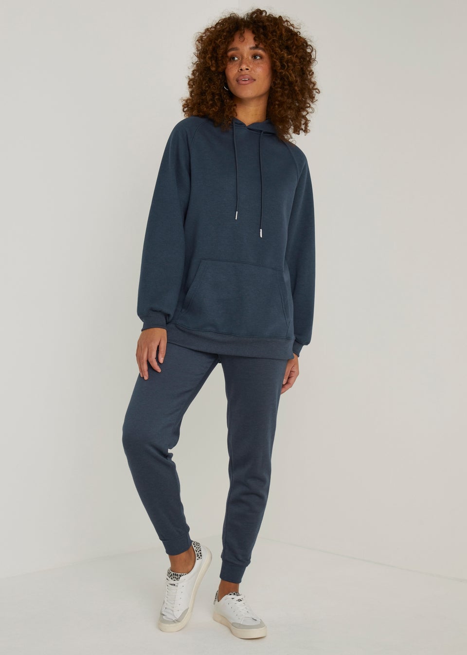 Navy Longline Hoodie