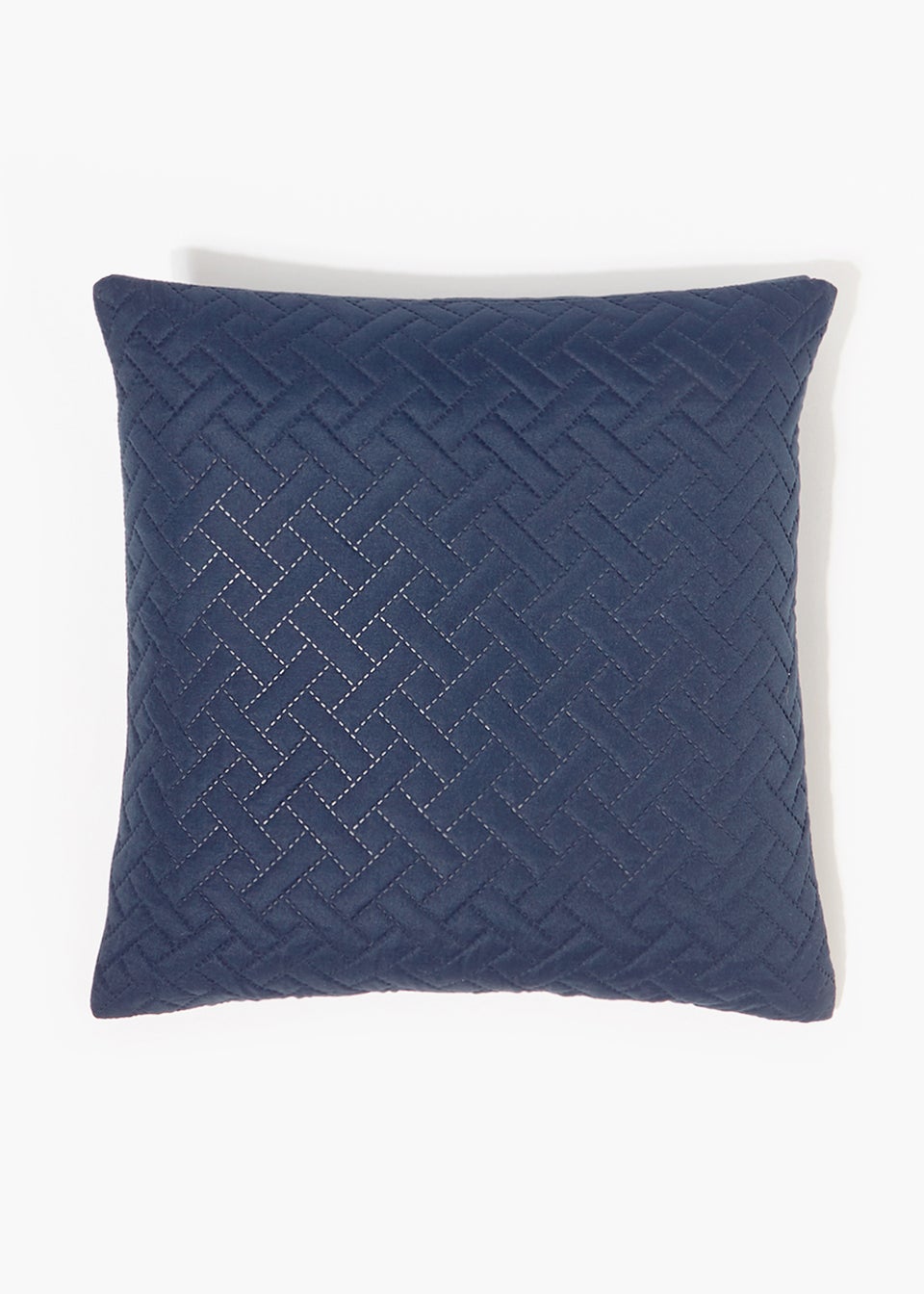Navy Pinsonic Cushion 40cm x 40cm Matalan