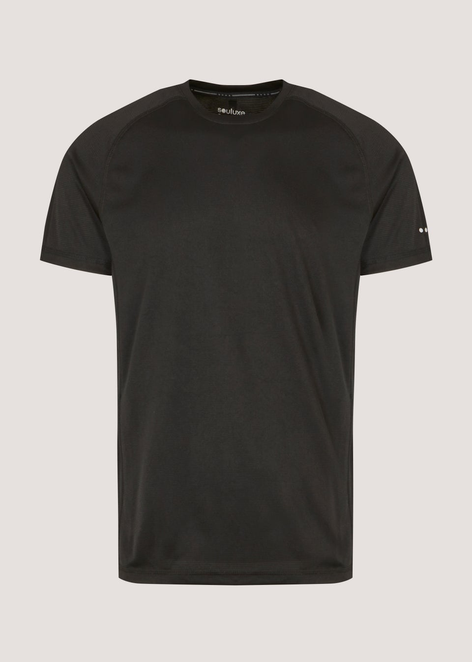 Souluxe Black Essential Sports T-Shirt - Matalan