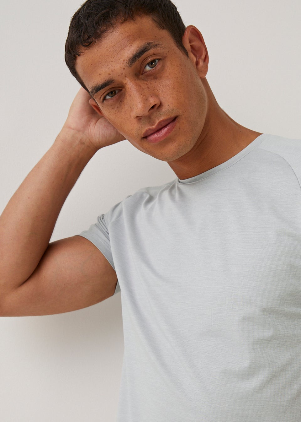 Souluxe Ice Grey Essential Sports T-Shirt