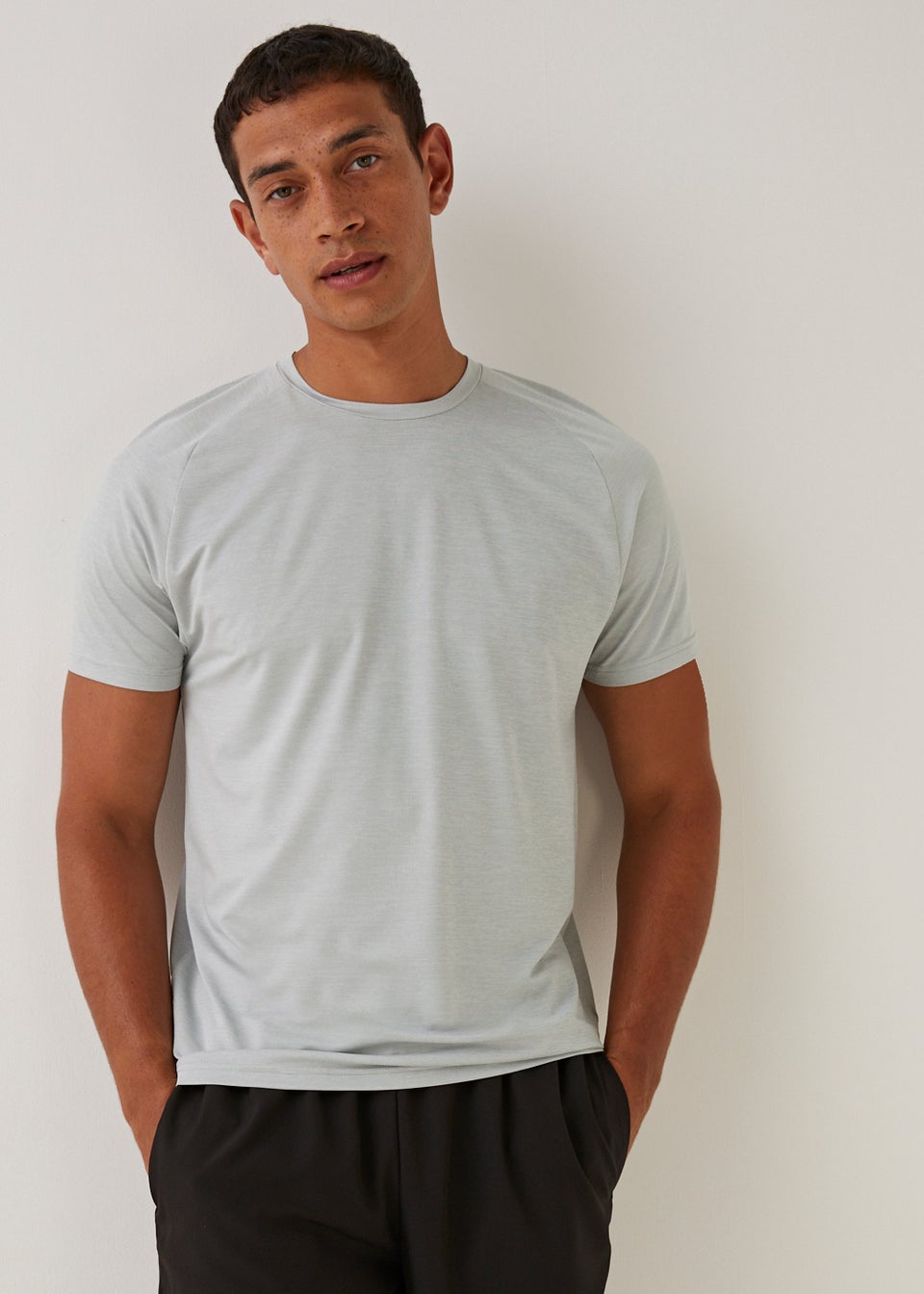 Souluxe Ice Grey Essential Sports T-Shirt
