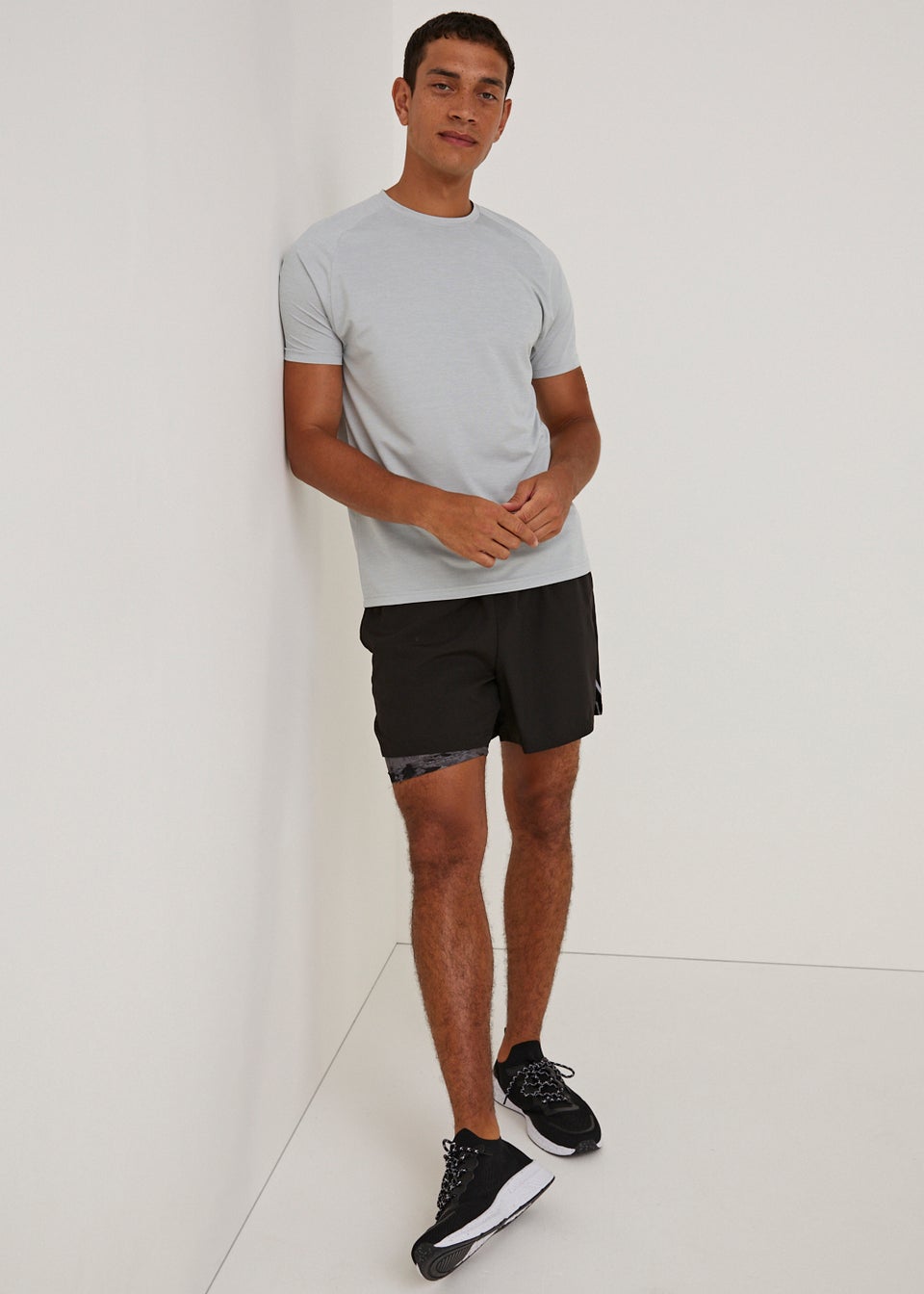 Souluxe Ice Grey Essential Sports T-Shirt