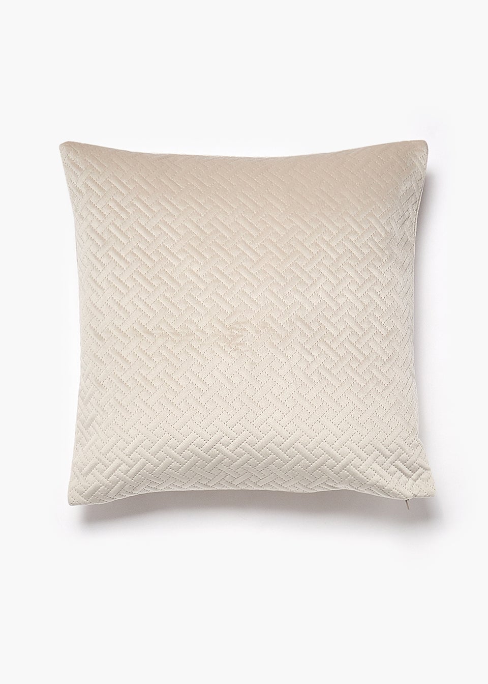 Beige Pinsonic Velvet Cushion (45cm x 45cm)