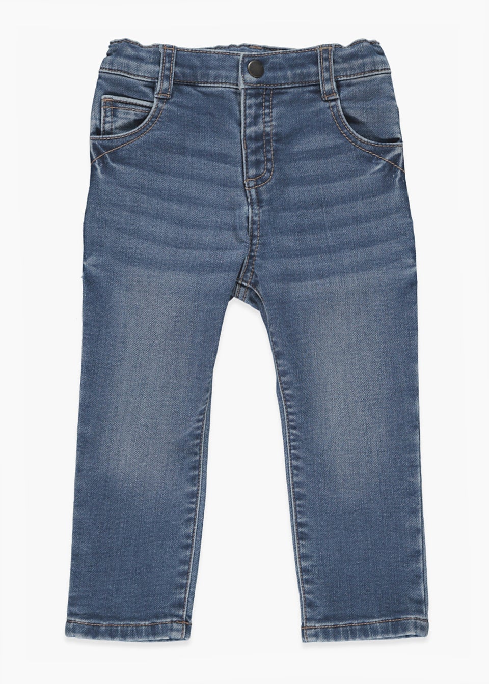 Boys Blue Knitted Denim Skinny Jeans (9mths-6yrs)