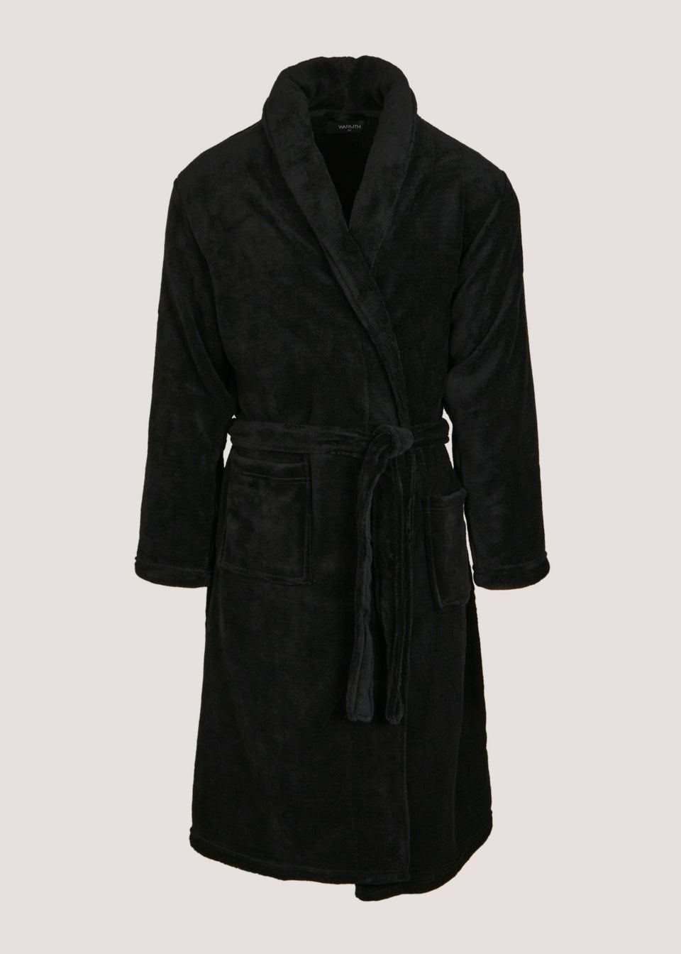 Black Fleece Dressing Gown - Matalan