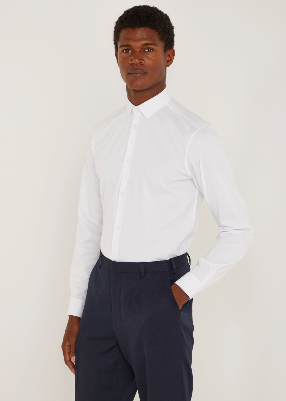 Taylor & Wright White Slim Fit Ultra Comfort Shirt