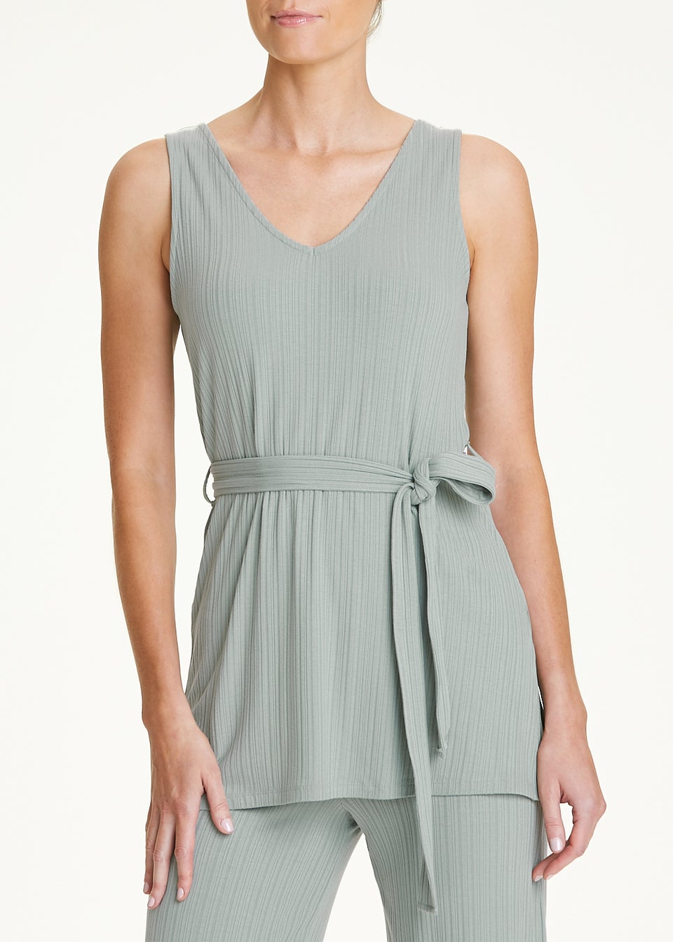 Khaki Co-Ord Vest