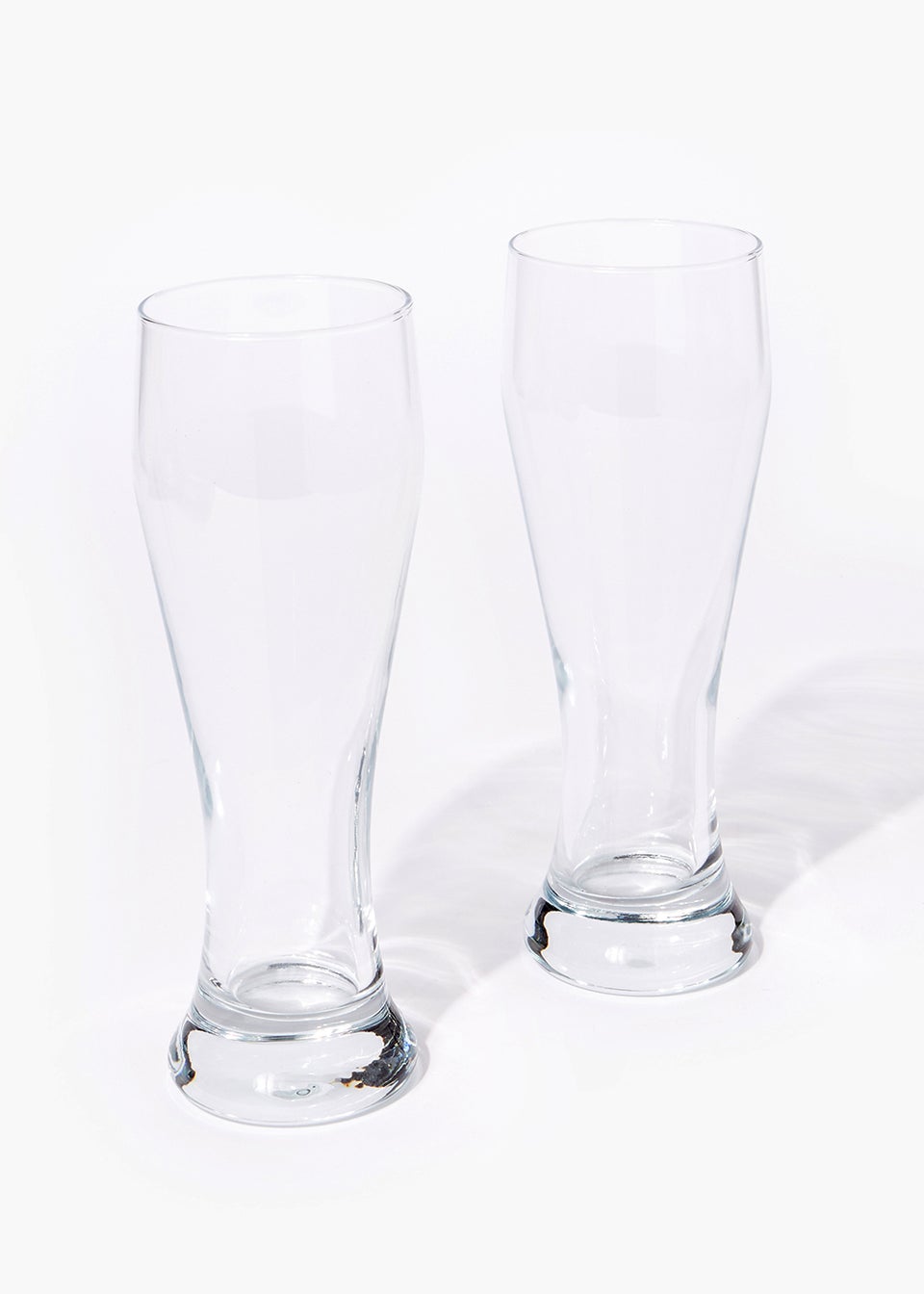 2 Pack Beer Glasses (22cm x 7.5cm)