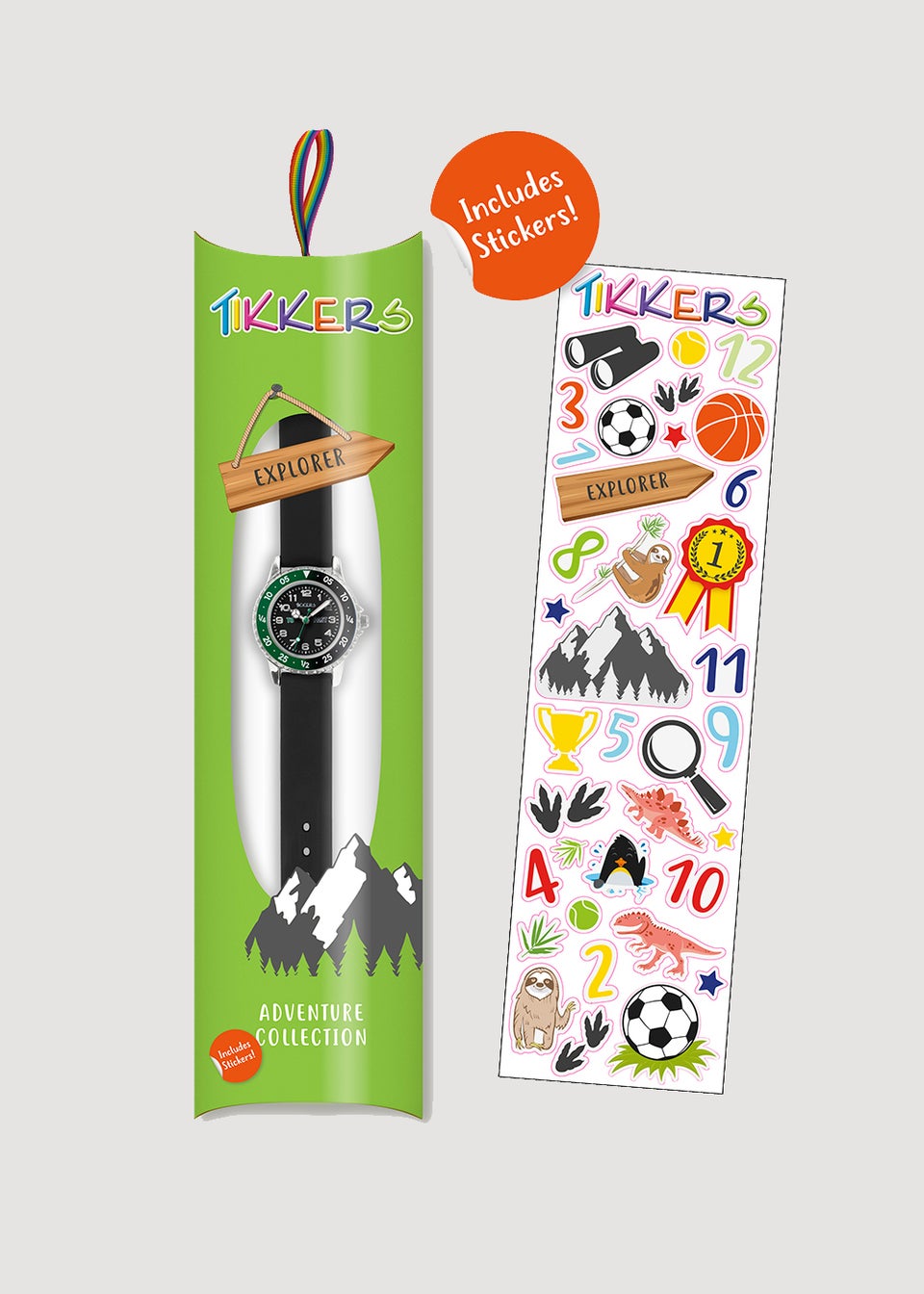 Kids Tikkers Black Time Teacher Watch (One Size)