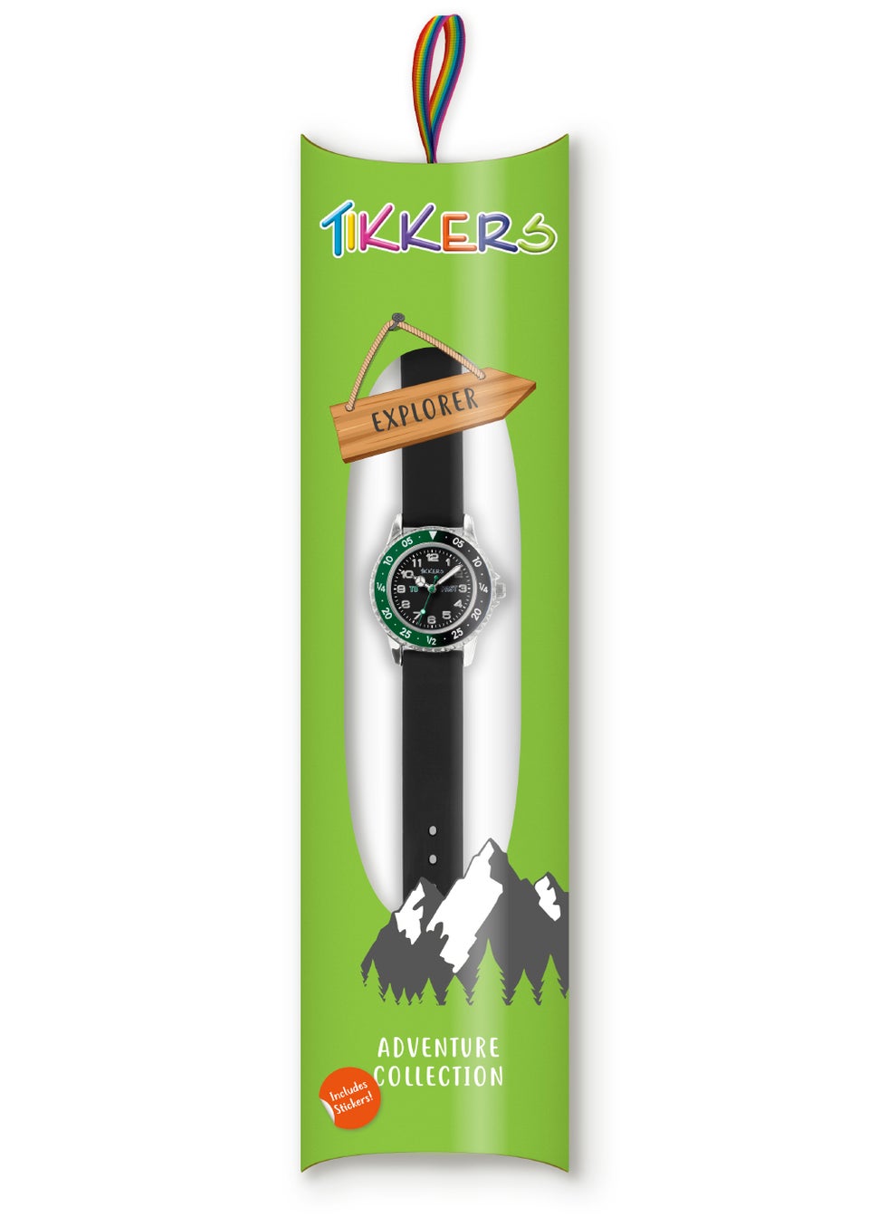 Kids Tikkers Black Time Teacher Watch (One Size)