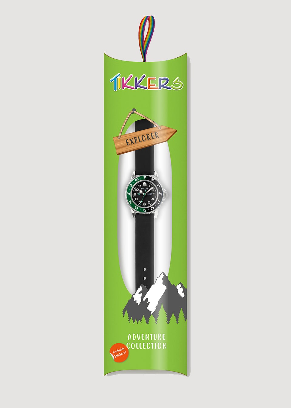 Kids Tikkers Black Time Teacher Watch (One Size)