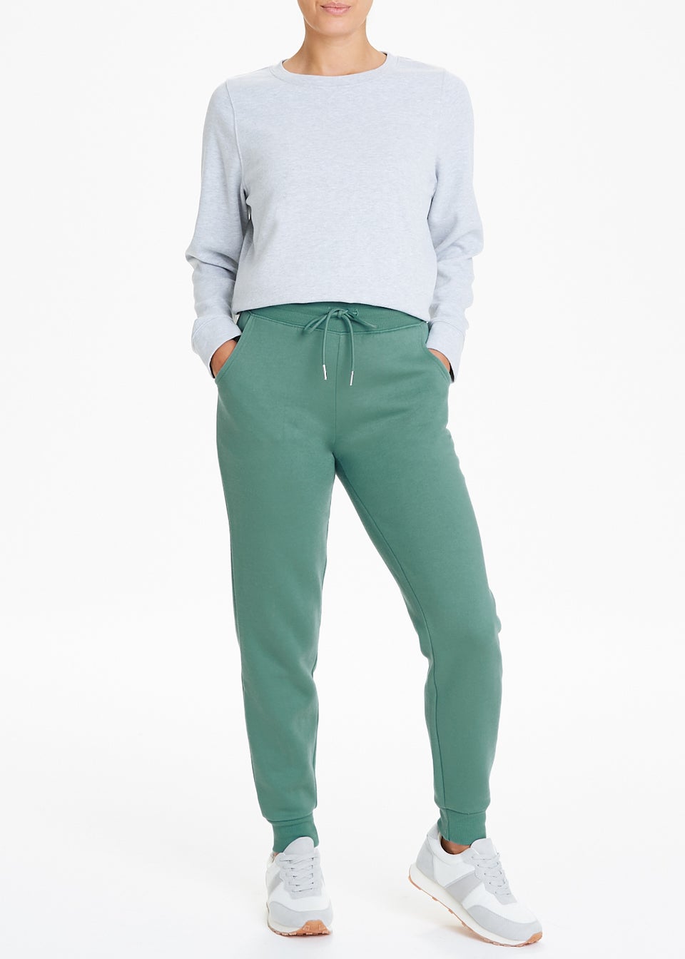 Sage Green Tapered Joggers