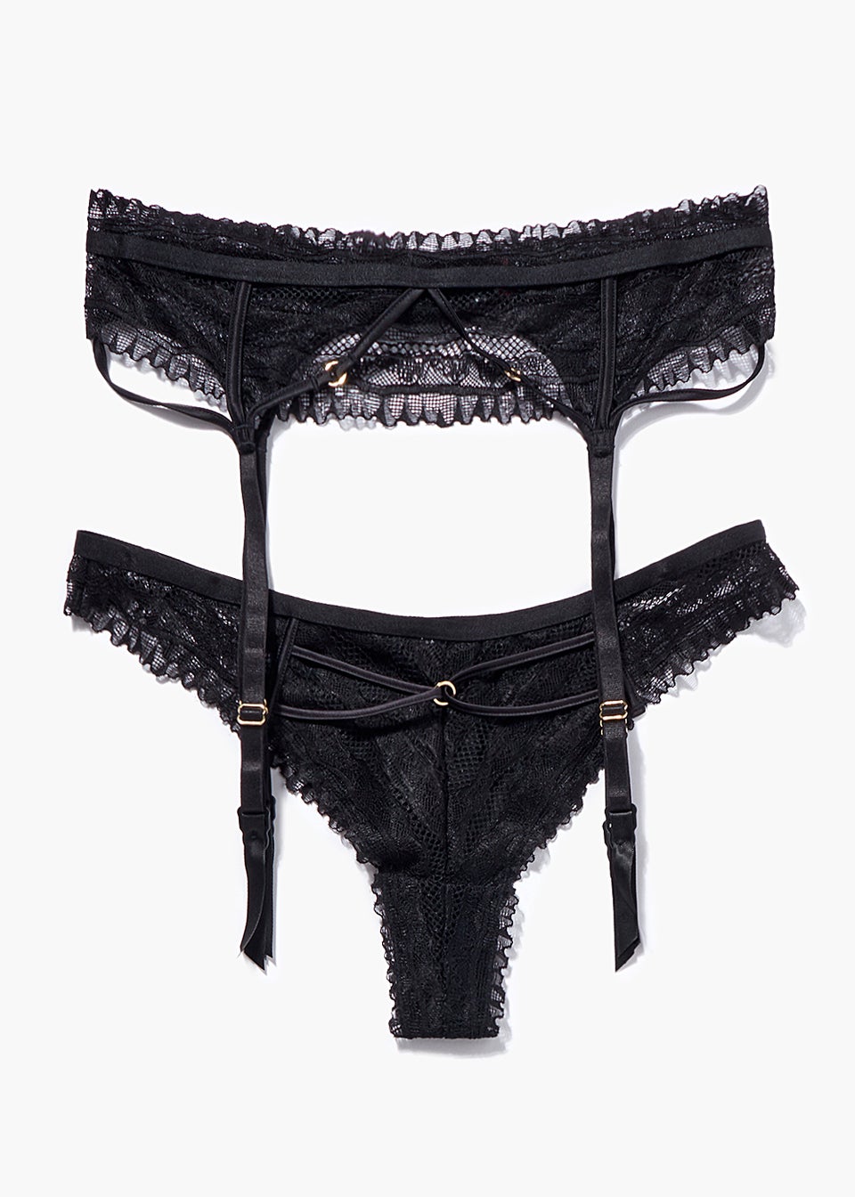 Black Strappy Knickers Matalan