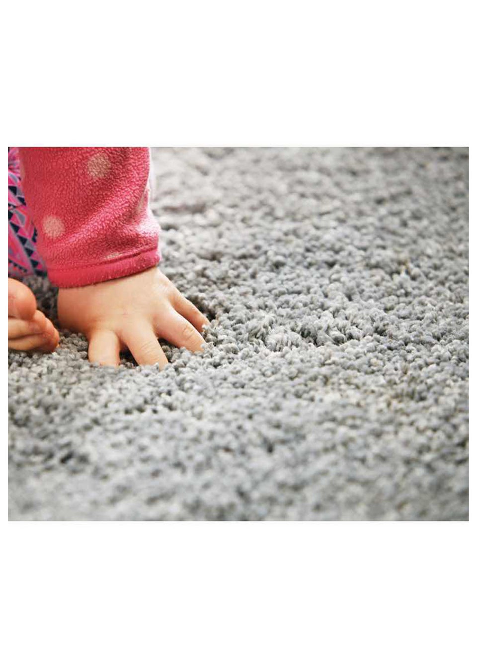 Deep Pile Grey Washable Muddle Mat (100cm x 60cm)