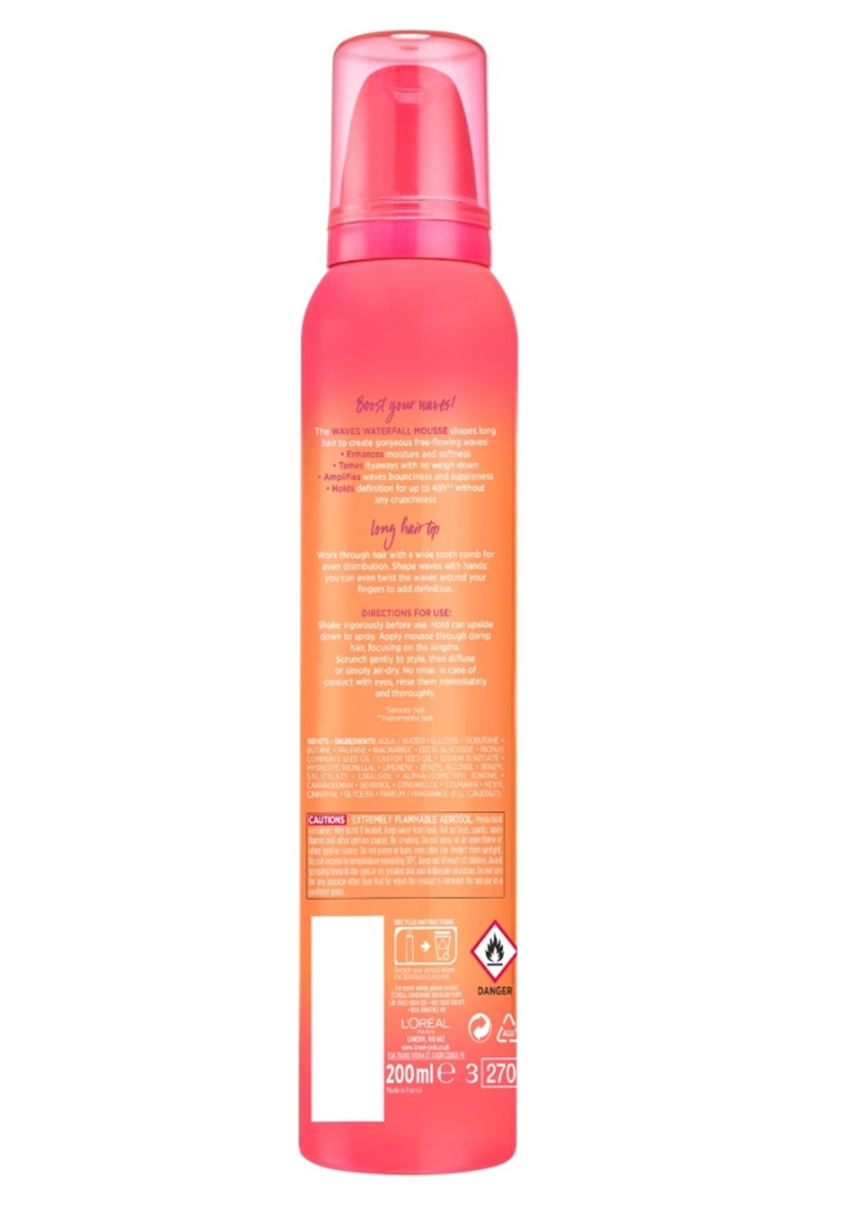 L'Oreal Elvive Dream Lengths Waves Waterfall Mousse (200ml)