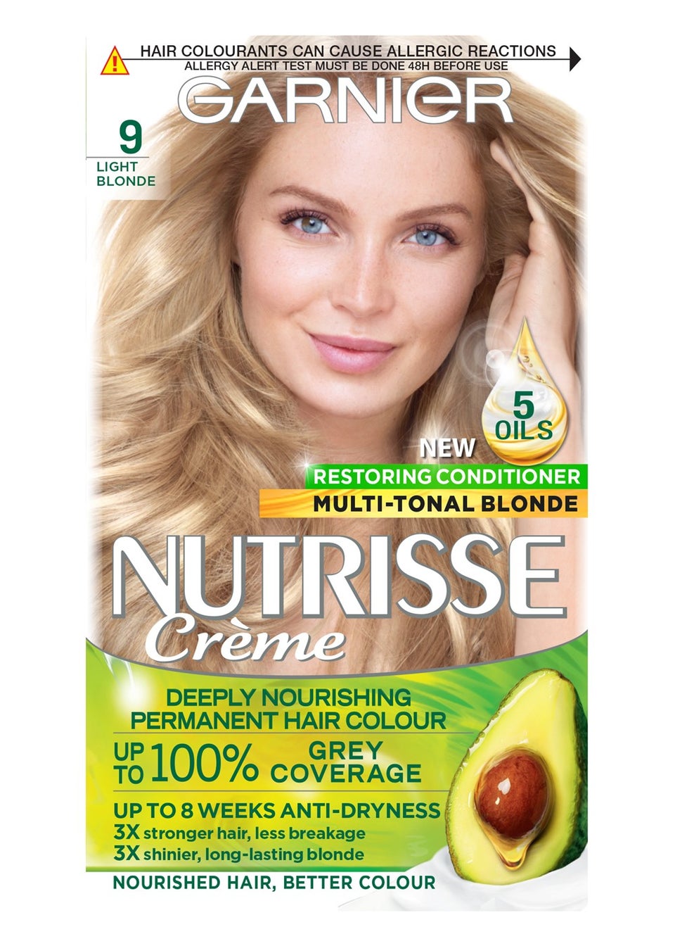 Garnier Nutrisse Permanent Hair Dye - 9.0 Light Blonde
