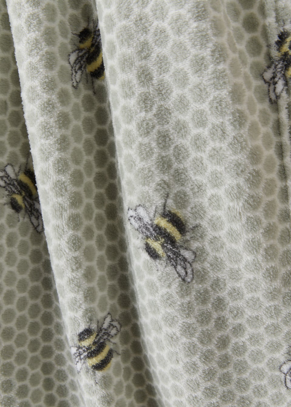 Honeycomb Bee Fleece Throw (150cm x 130cm)
