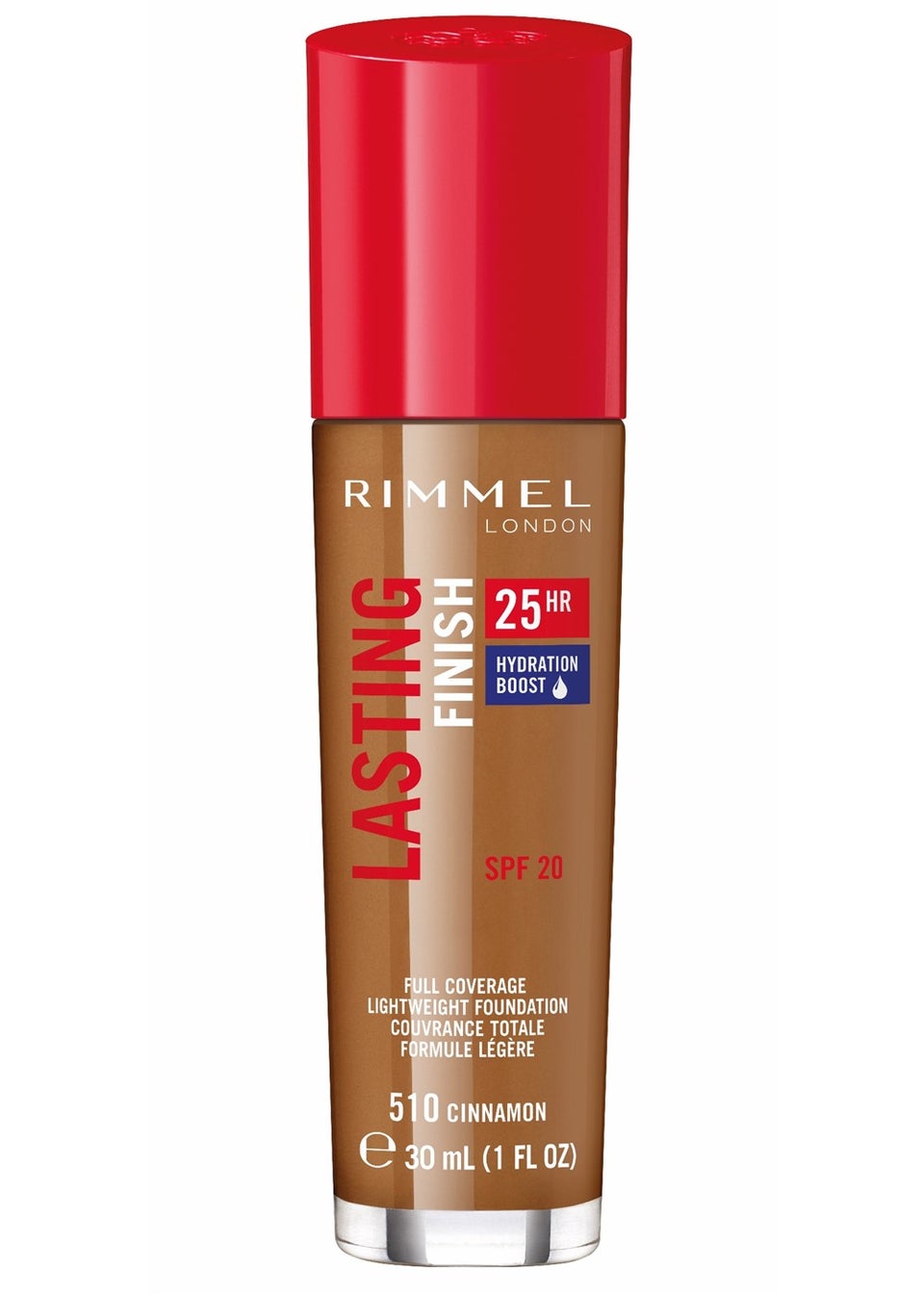Rimmel London Lasting Finish 25Hr Foundation SPF20 - 510 Cinnamon (50ml)