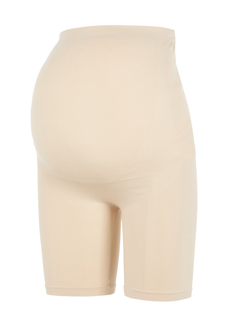 Mamalicious Maternity Cream Seamless Over Bump Shorts