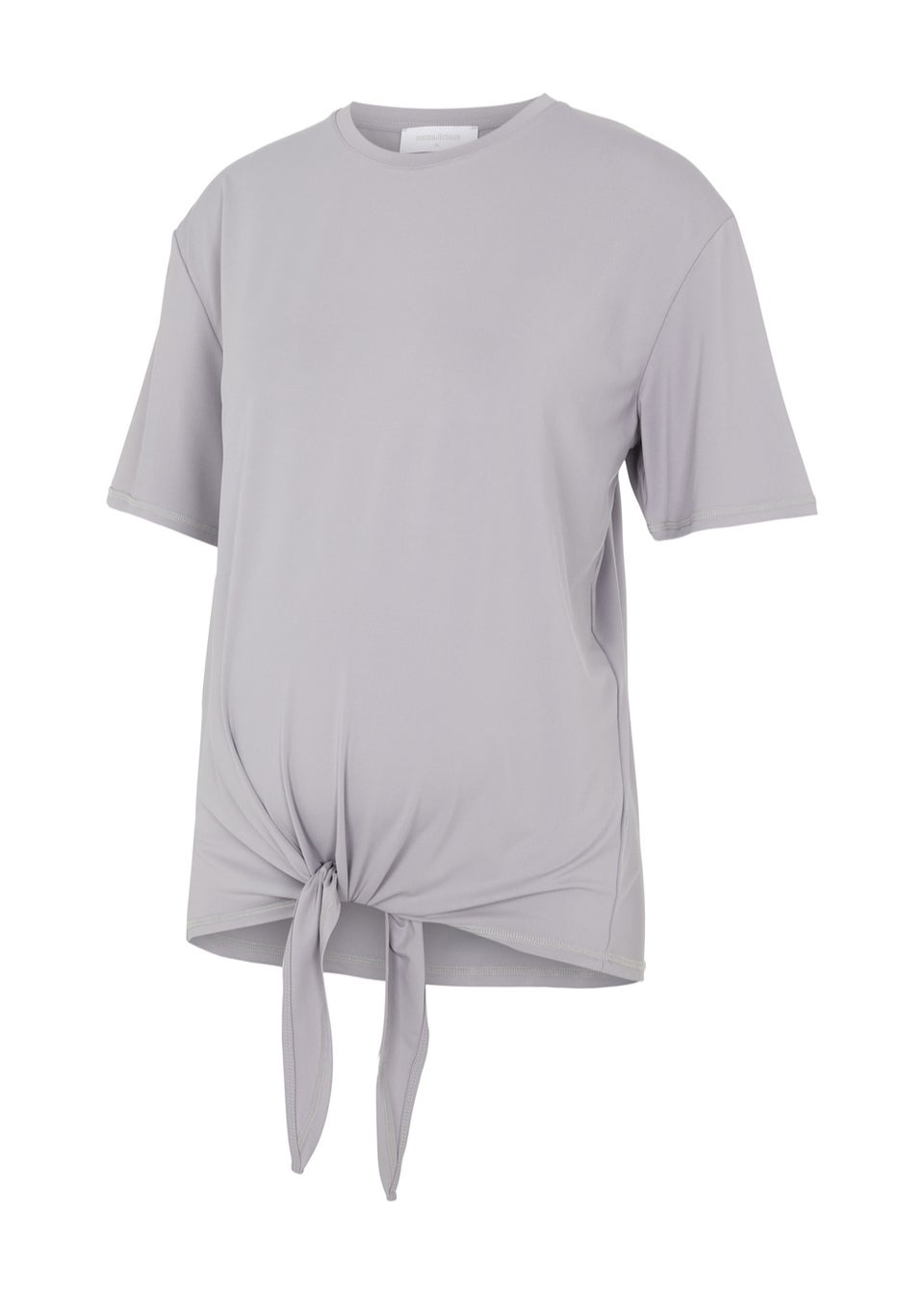 Mamalicious Maternity Grey Active Knot T-Shirt