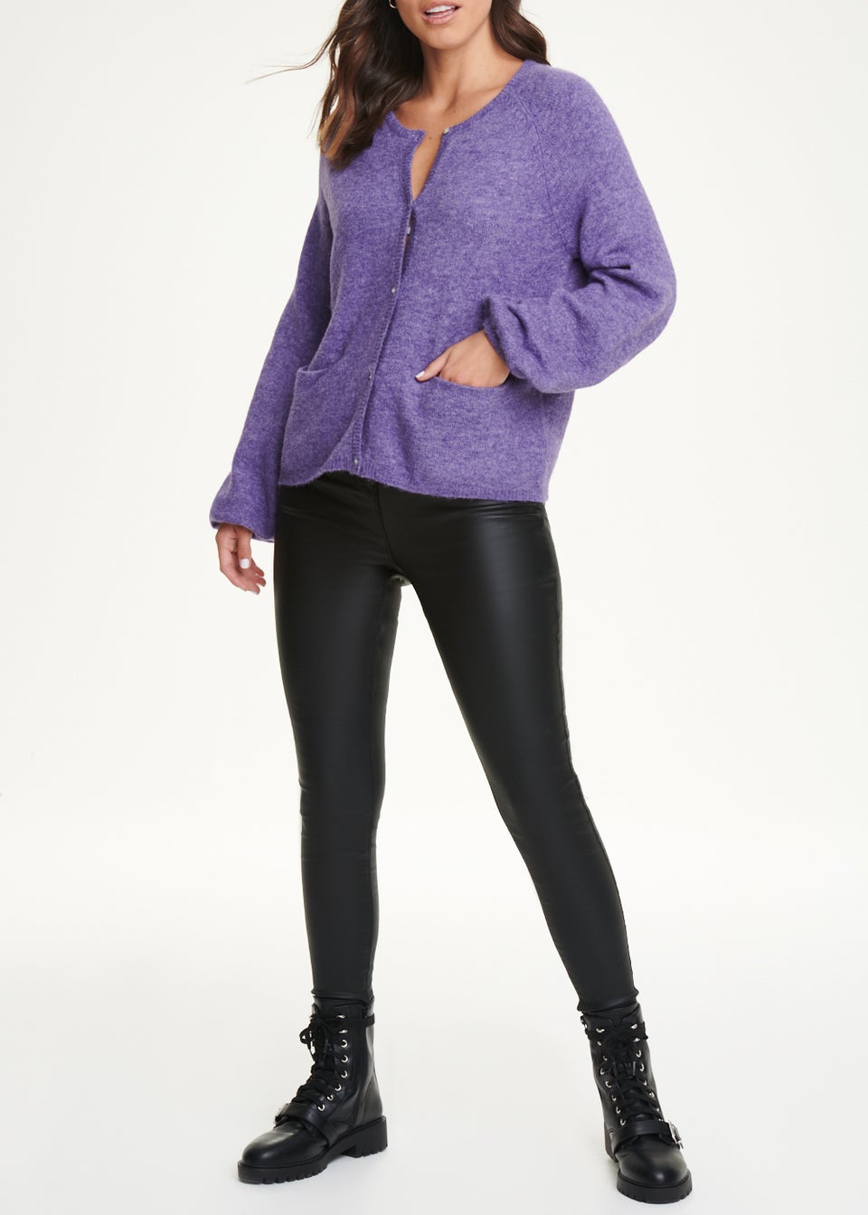 Matalan purple school cardigan on sale