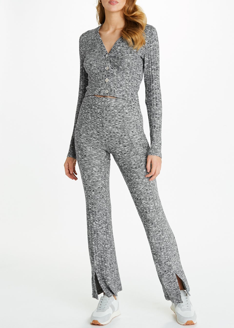 JDY Melis Grey Co-Ord Cardigan