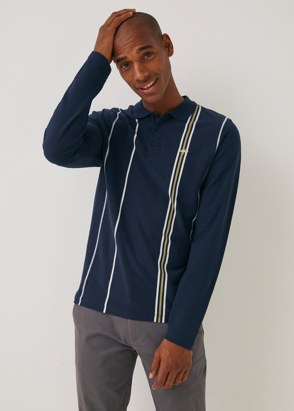 Pinstripe polo outlet