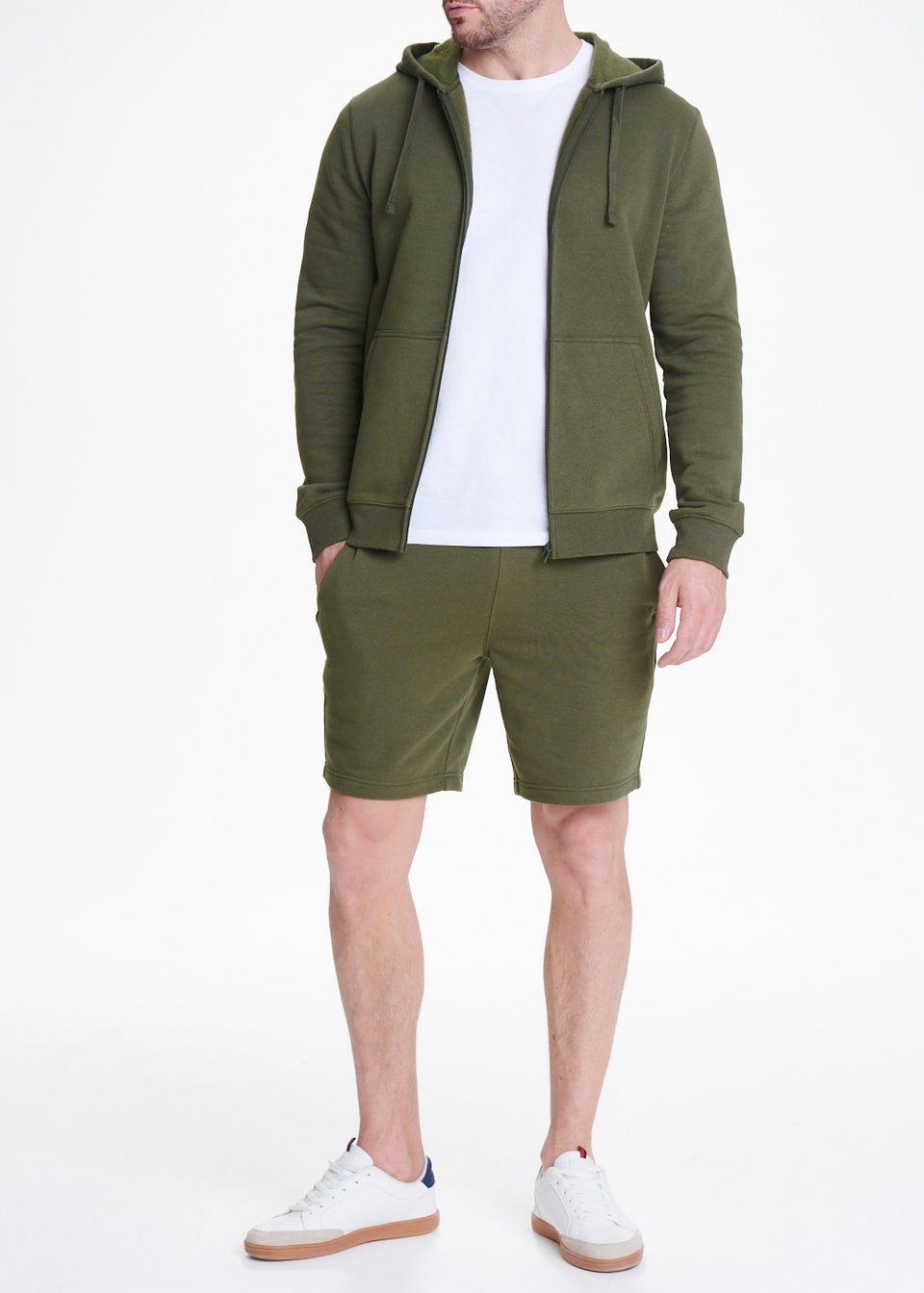 Forest Green Essential Jogger Shorts