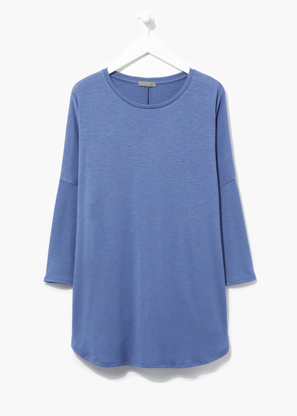 Papaya Curve Blue Snit Oversized Top