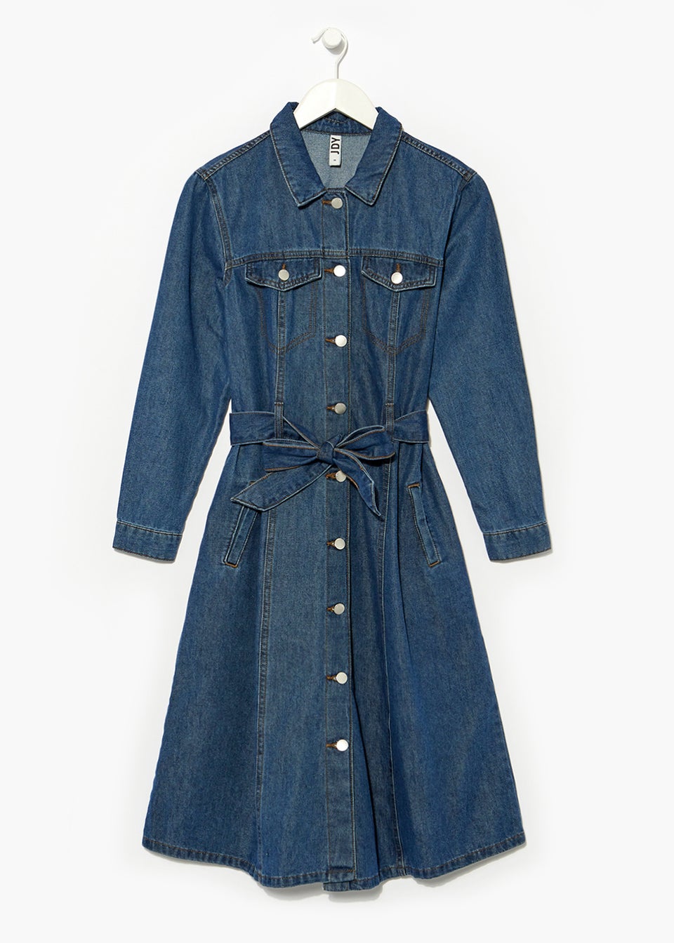 JDY Blue Sansa Denim Midi Dress