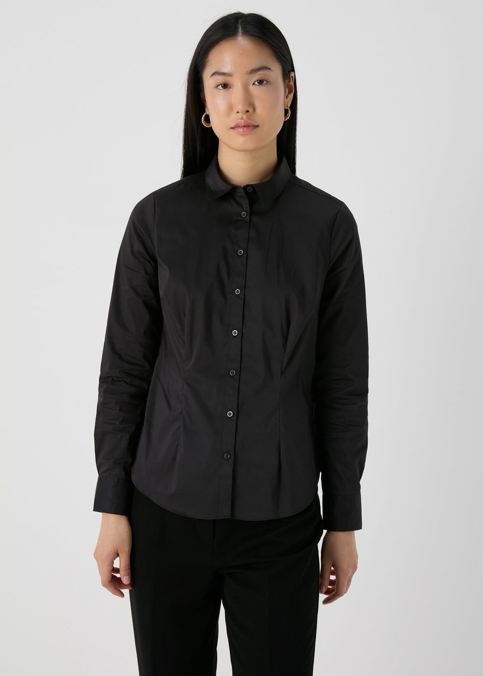 Et Vous Black Essential Blouse