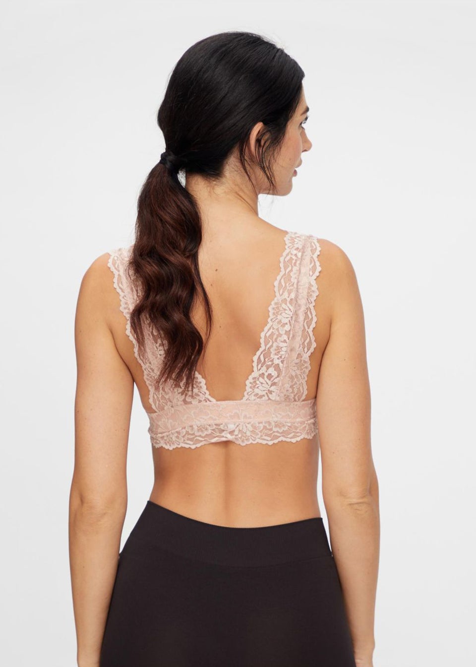 Mamalicious Maternity Lace Trim Nursing Bra - Matalan