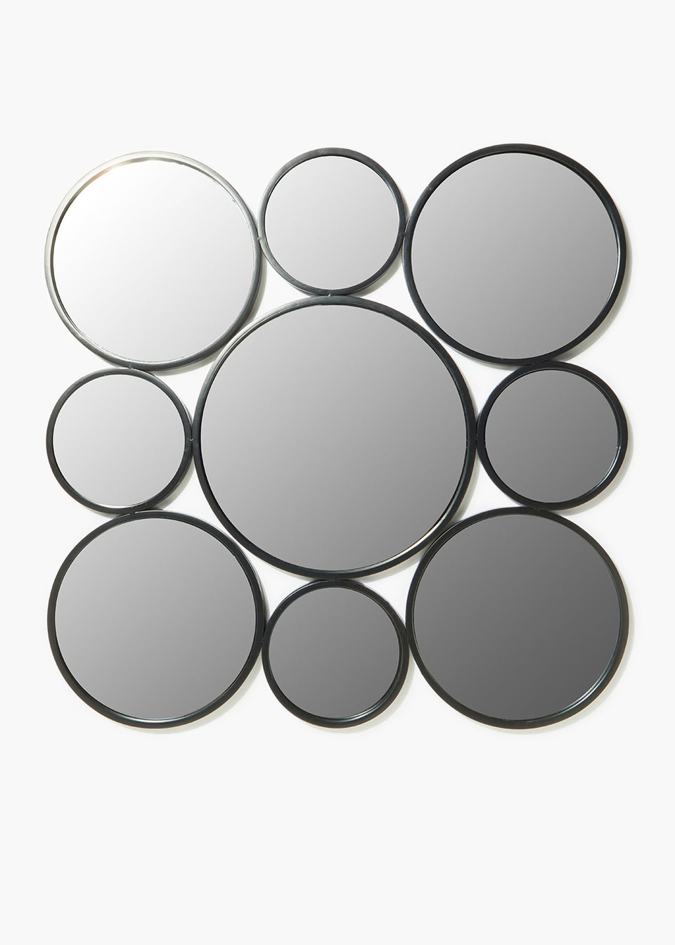 Black Bubble Mirror (80cm x 80cm)