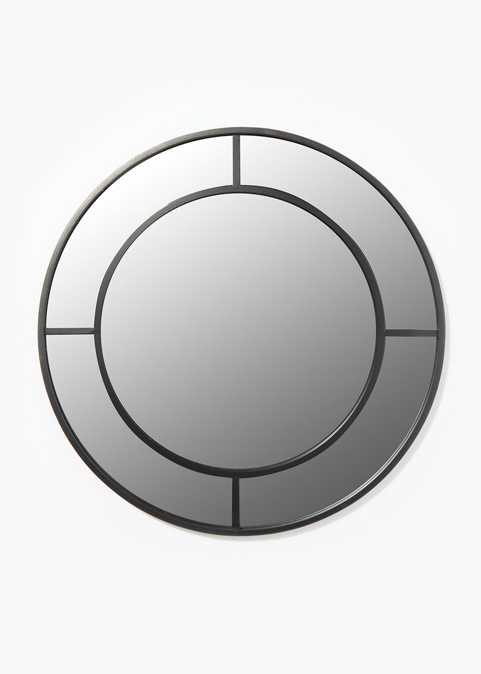 Circle Mirror with Black Panes (60cm x 60cm)