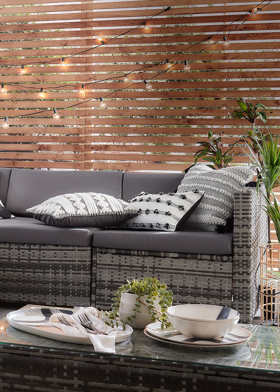 Black and outlet white cushions matalan