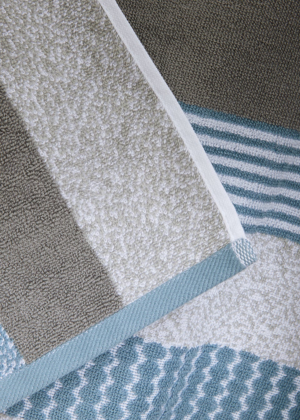 Blue Stripe 100% Cotton Towels
