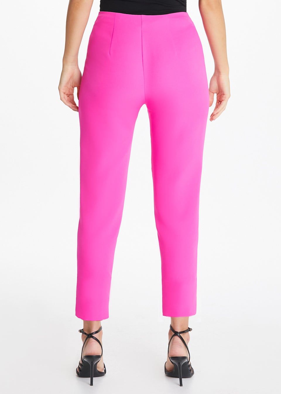 Be Beau Pink Seam Front Suit Trousers