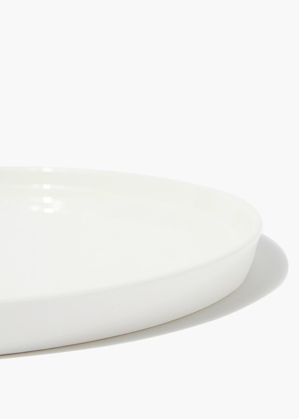 White Lipped Dinner Plate (26cm x 26cm)