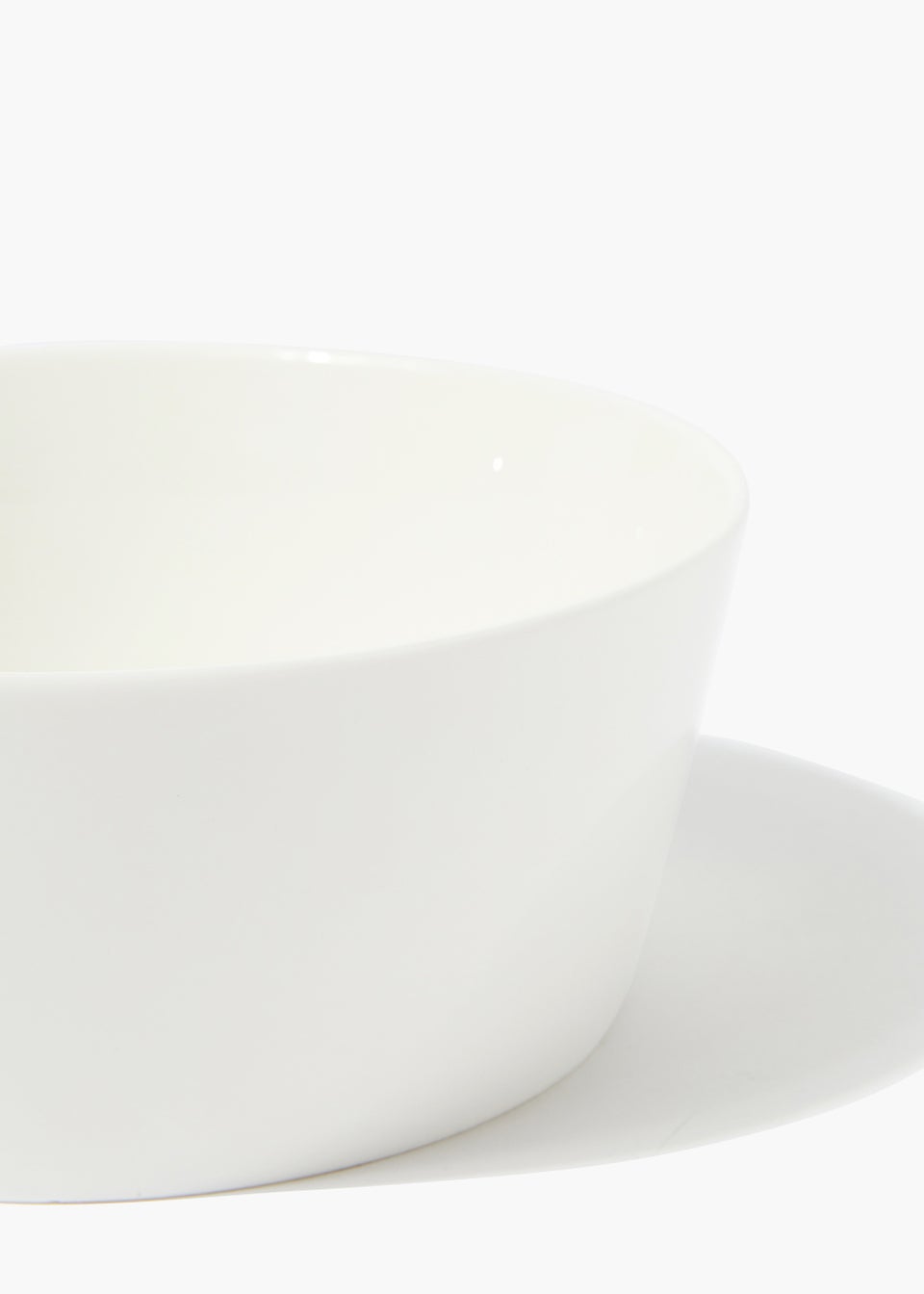 White Lipped Cereal Bowl (15cm x 6.5cm)