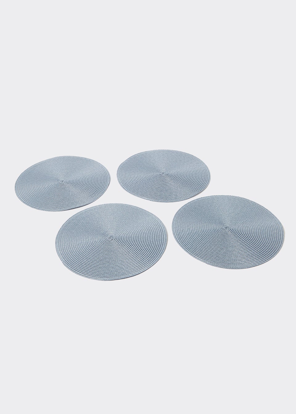 4 Pack Blue Woven Placemats (35cm)