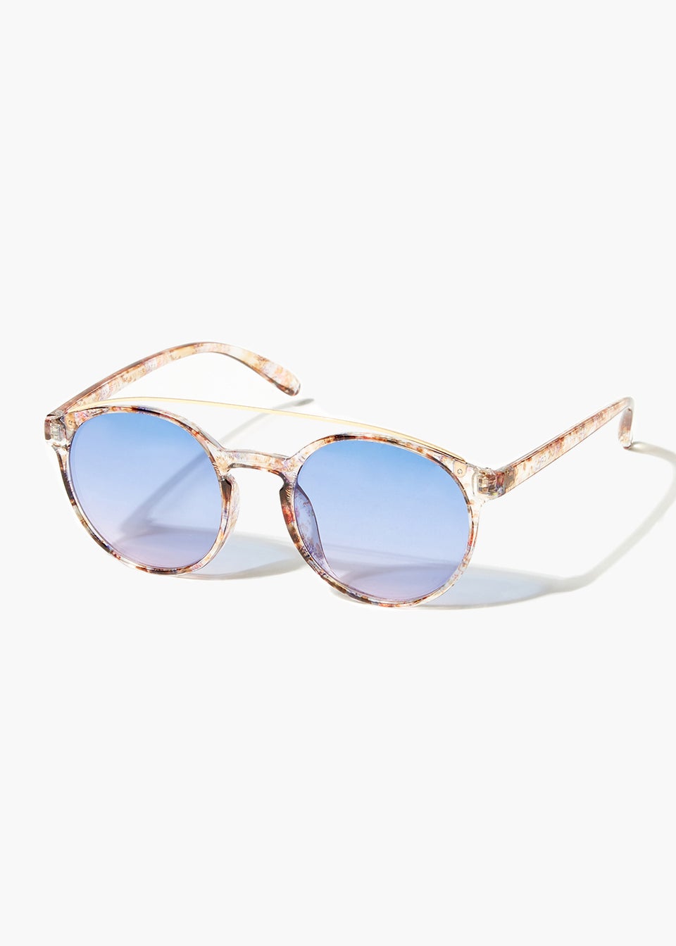 Clear Floral Frame Mini Sunglasses Matalan