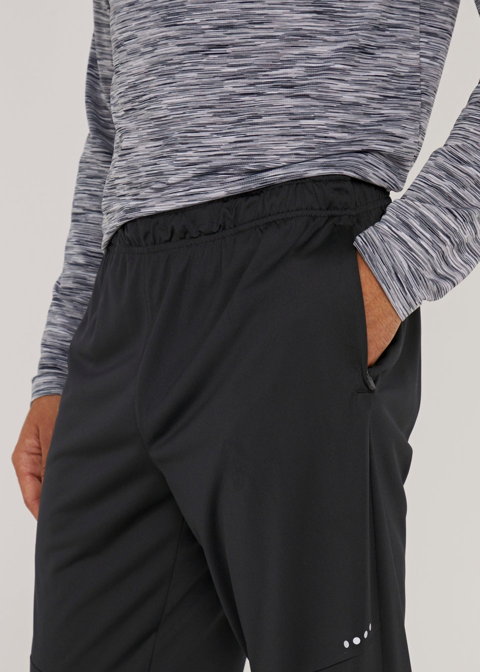 Souluxe Black Fleece Football Sports Joggers