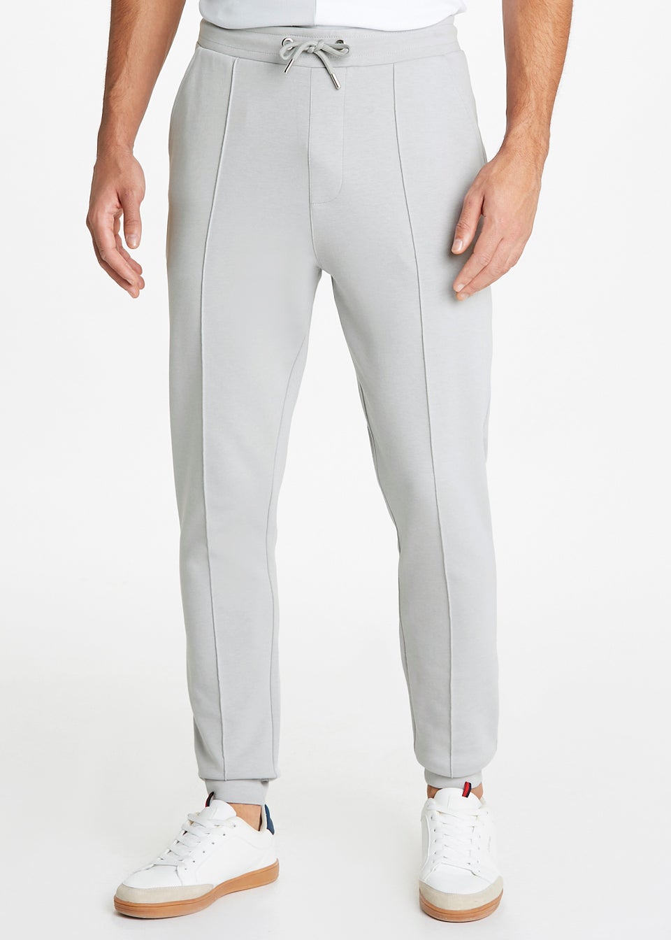 T W Ice Grey Seam Detail Cuffed Joggers Matalan