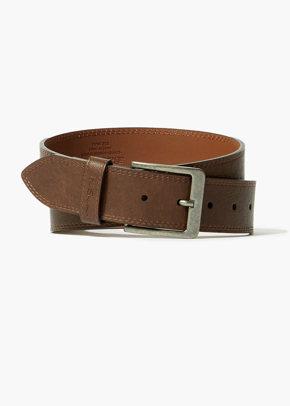 Ben Sherman Brown Bodwitch Leather Belt