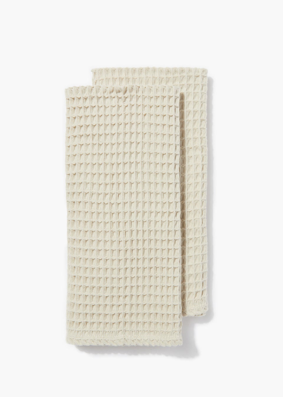 2 Pack Natural Waffle Tea Towels (69cm x 51cm)