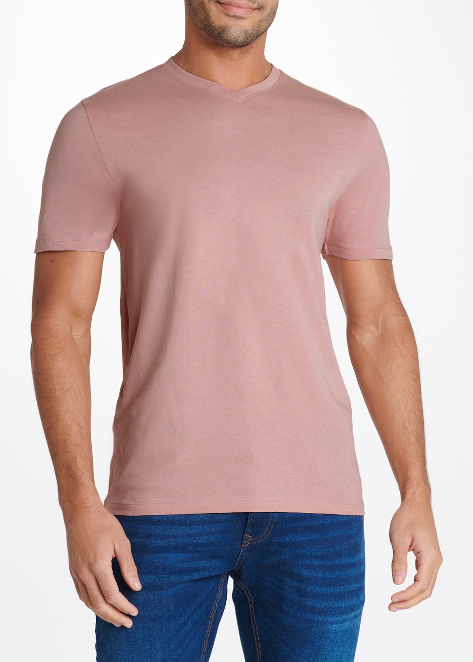 Pink Essential V-Neck T-Shirt