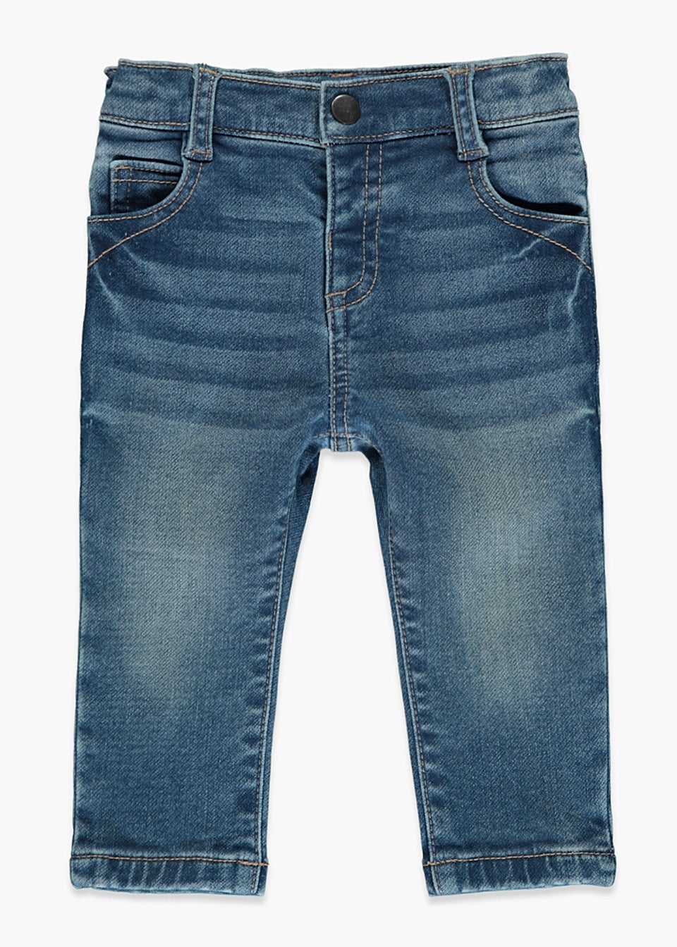 Boys Light Wash Knitted Skinny Jeans (9mths-6yrs)