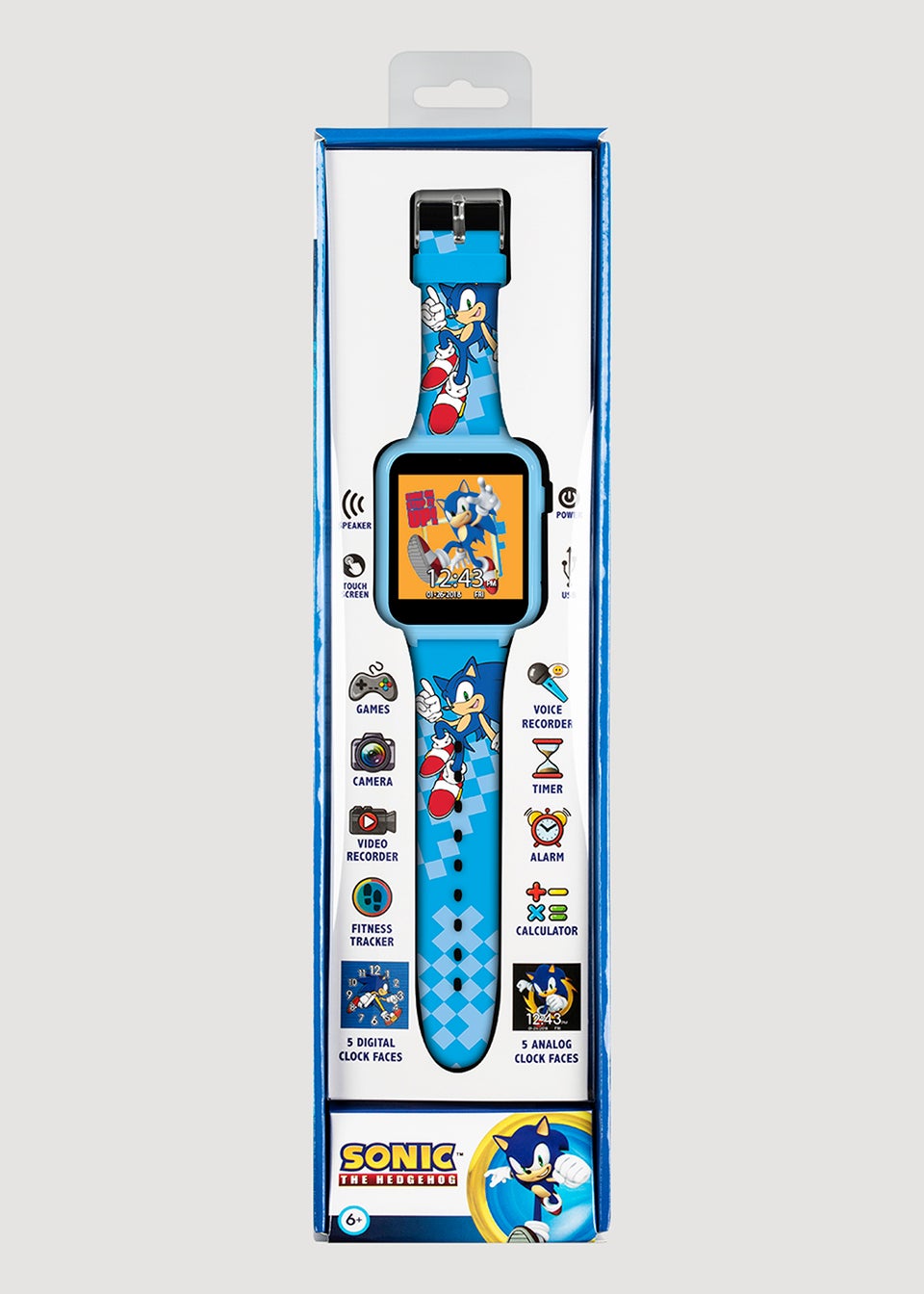 Kids Sonic the Hedgehog Interactive Watch (One Size)