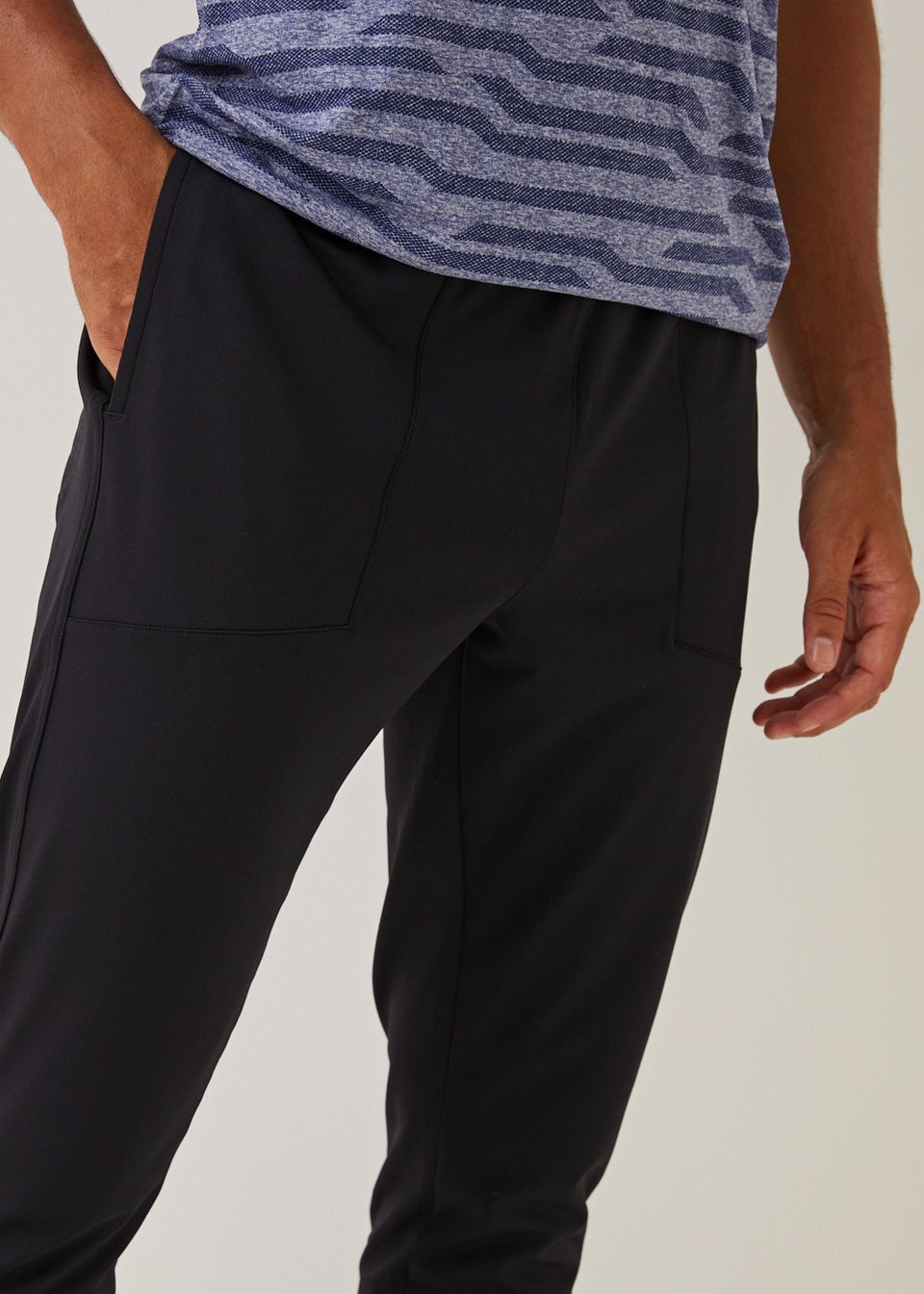 Souluxe Black Sports Joggers Matalan