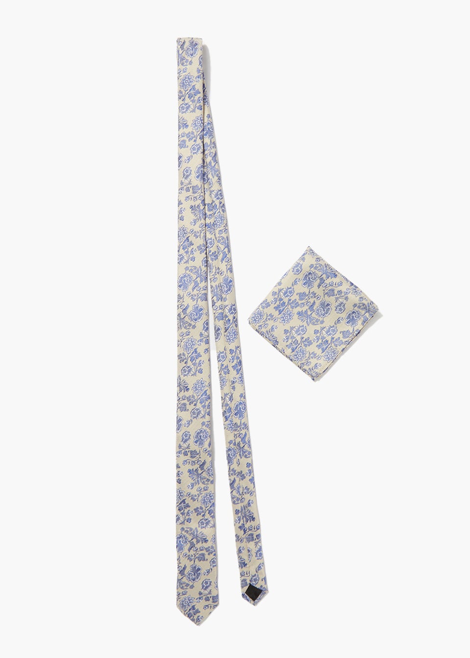Taylor & Wright Stone Floral Tie & Pocket Square Set